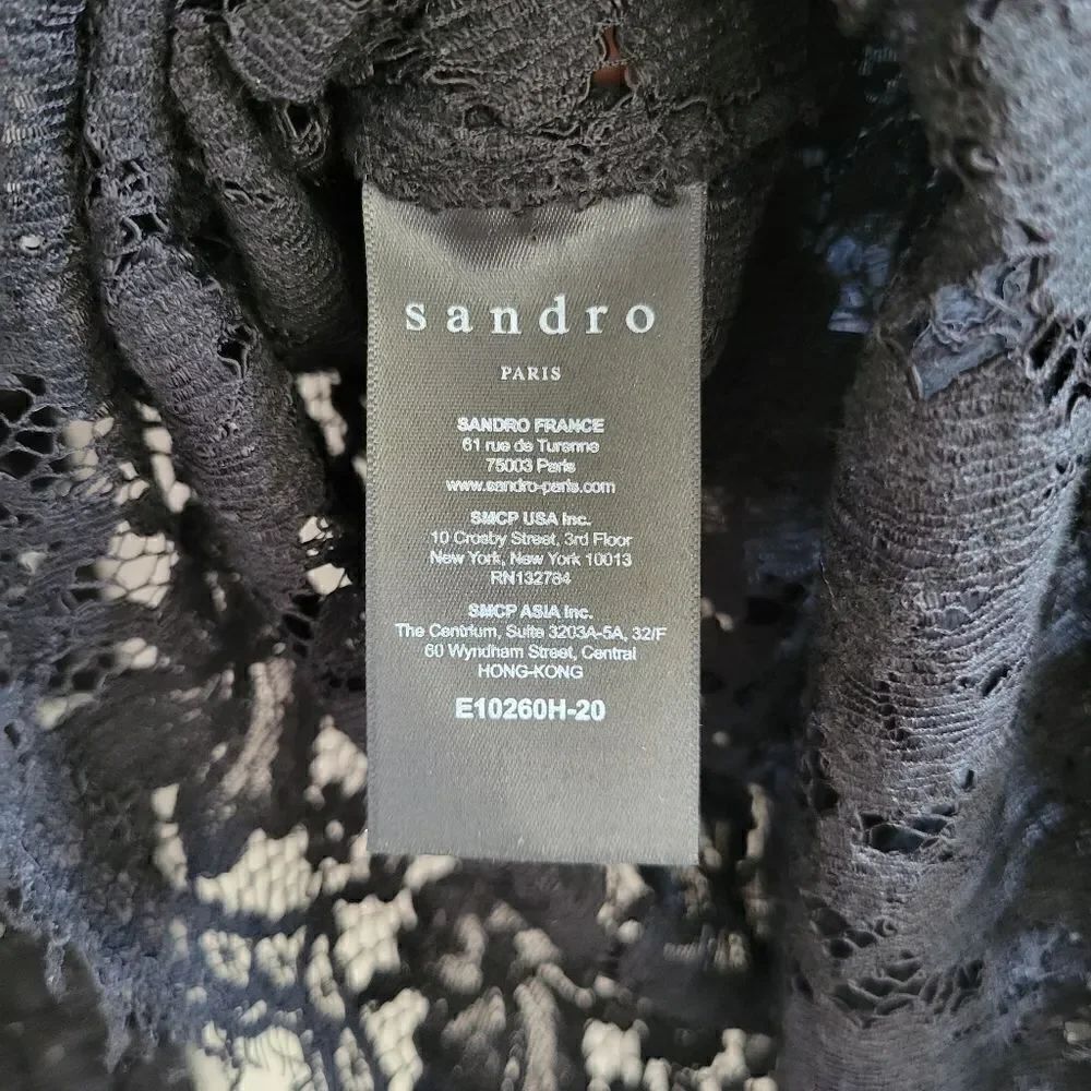 SANDRO lace top size 1 S - Picture 12 of 13